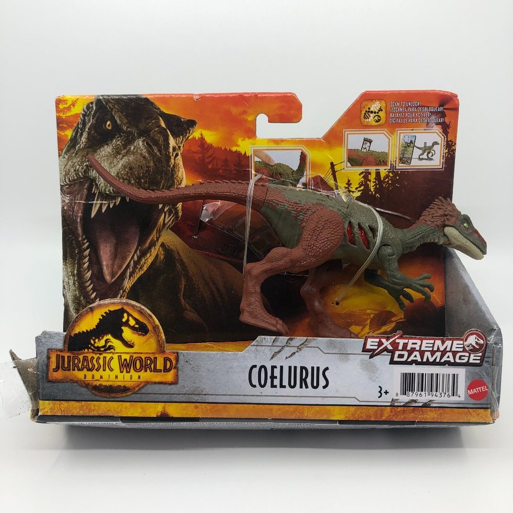 Jurassic World Dominion Extreme Damage Coelurus Exclusive Action Figure